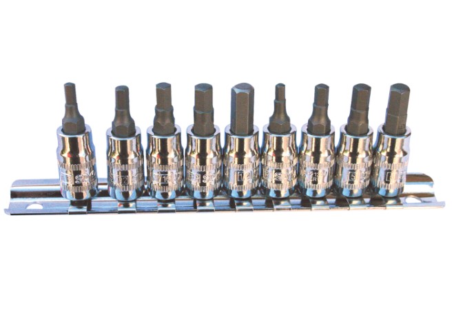 SP - 9PC 1/4 DR INHEX SOCKET SET 